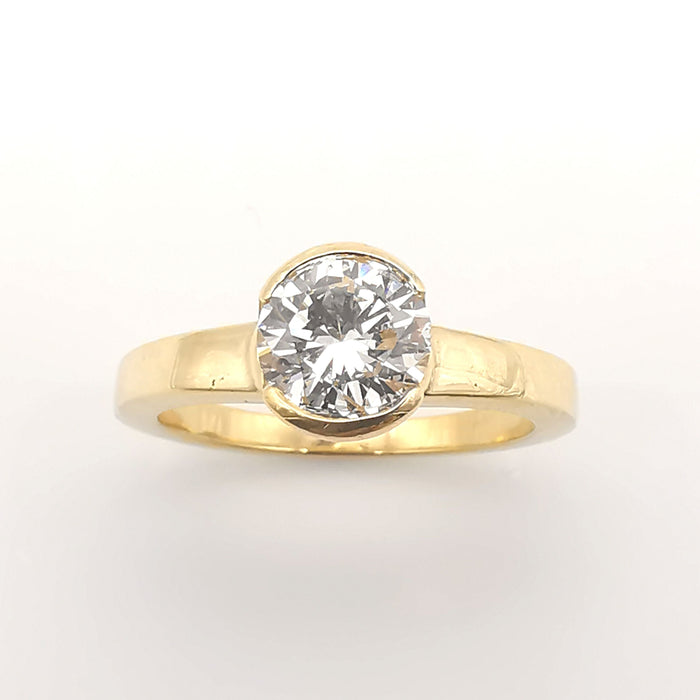 Bague 52 Bague Solitaire diamant HRD 58 Facettes