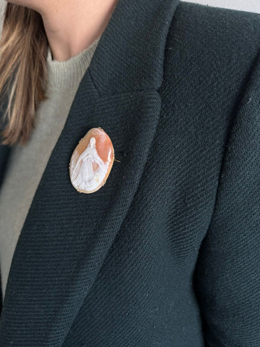 Broche Broche Camée Coquillage Monture or jaune 58 Facettes