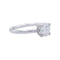 Bague 53 Bague solitaire en or blanc, diamant 1,11 carat. 58 Facettes 32514