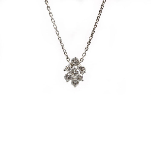 Collier Collier - Or blanc et diamants 58 Facettes 1108