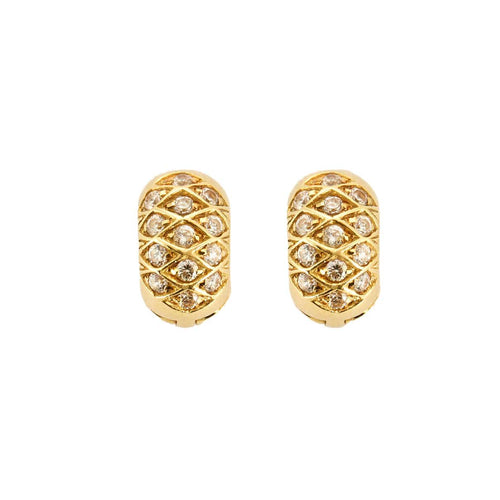 Boucles d'oreilles Boucles d’oreilles or jaune diamants 58 Facettes