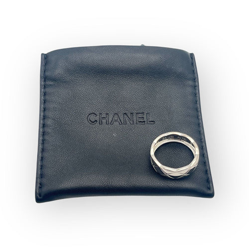Bague 56 CHANEL - Bague or blanc Coco Crush Petit Modèle 58 Facettes 149060164