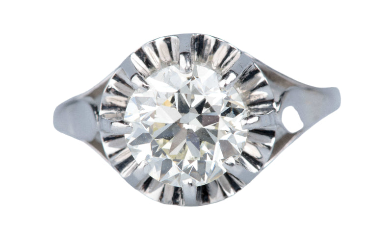 49 Bague or blanc platine diamant 2 carats 58 Facettes BGDOC244-107