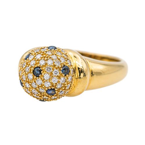 Bague 56 Bague Or jaune Diamant, Saphir 58 Facettes 577641GD