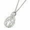 Collier Collier avec pendentif en or blanc, diamants naturels 58 Facettes IG-200334