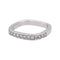Bague 47 Bague Demi alliance Or blanc Diamant 58 Facettes 4608578CN