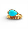 Bague vintage BOUCHERON Serpent Bohème, or et turquoise