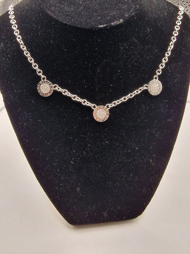 Collier Bvlgari - Collier Bvlgari Bvlgari double face pavé de diamants et onyx en or blanc 18k 58 Facettes