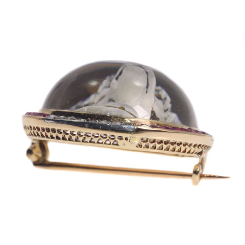 Montre Symbole d'affection : un Jack Russell Terrier en pierres précieuses 58 Facettes 21007-0047