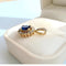 Pendentif Pendentif ors jaune et blanc, saphir et diamants 58 Facettes 1749