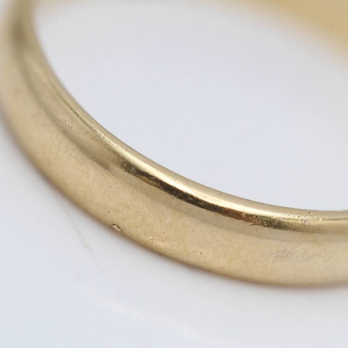 Bague 61 Gold plain wedding ring 58 Facettes E362899A