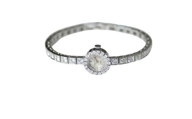 Montre Montre de Dame Astral Diamants sur Or Blanc Années 60 58 Facettes