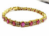 Bracelet Bracelet or jaune diamants rubis 58 Facettes