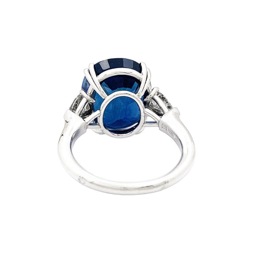 Bague 52 Bague Harry Winston, en platine sertie d'un saphir et diamants. 58 Facettes 35065
