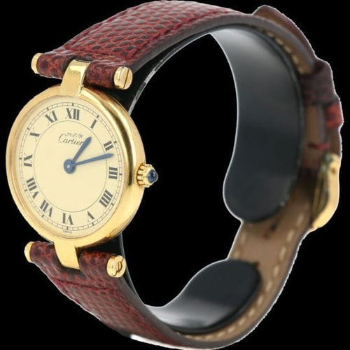 Montre Cartier Montre Must De Cartier Vermeil 58 Facettes MT44968