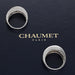 Bague 54 CHAUMET - Bague valse en or blanc de 1995 avec diamants brillants 58 Facettes