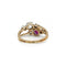 Bague 51 Bague - Or jaune Platine, Rubis, diamants 58 Facettes 250027R