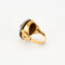 Bague 55 Bague agathe, or jaune et diamants 58 Facettes GU155