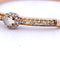 Bracelet vintage en or jaune avec diamants