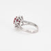 Bague 50.5 Bague Marguerite Vintage Rubis Diamants 58 Facettes