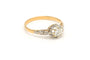 Bague 54 Bague Art Déco en or jaune 18 carats sertie de diamants "taille" brillant (+-0,68 ct) 58 Facettes B678
