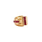 Bague 55 Bague Tank Or jaune Rubis 58 Facettes