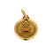 Pendentif AUGIS - Médaille d'Amour - Or jaune, diamant et rubis de synthèse 58 Facettes CHOL0904