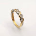 Bague 54 Bague en or jaune et blanc et diamants 58 Facettes