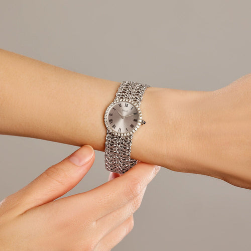 Montre PIAGET - Montre vintage en or blanc et diamants 58 Facettes