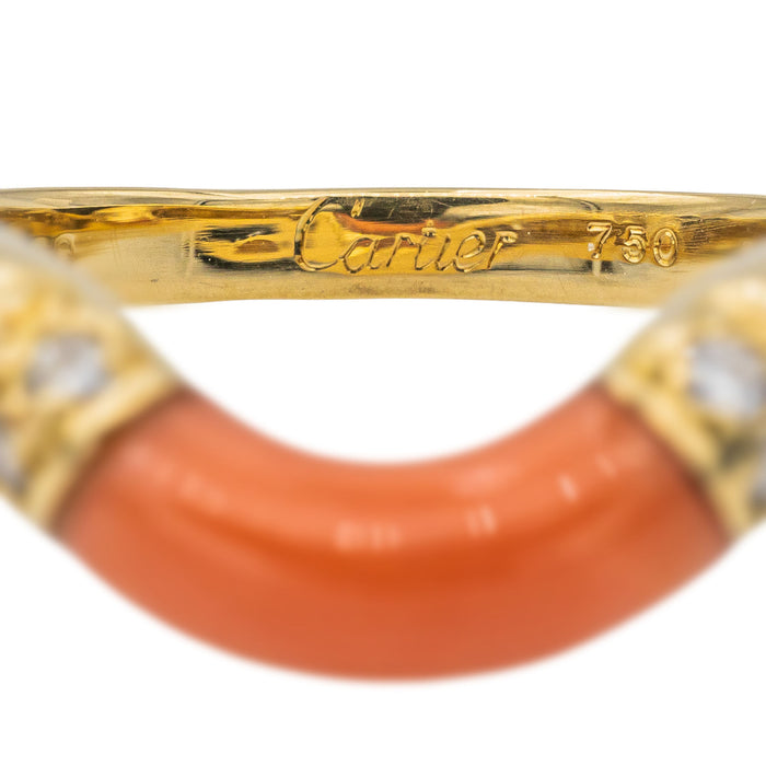 Cartier Bague Or jaune Corail