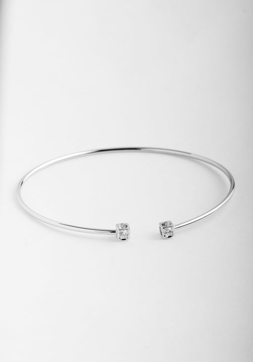 Bracelet Bracelet DINH VAN Le Cube Diamant PM Or Blanc 750/1000 58 Facettes 64956-61421