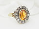 Bague 52.5 Bague ancienne en or jaune, topaze et diamants 58 Facettes 33282