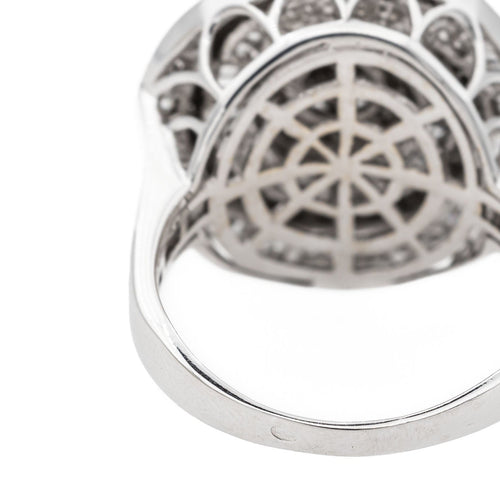 Bague 59 Bague Cocktail Or blanc Diamant 58 Facettes 3358948CN