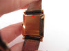 Vintage watch BOUCHERON square watch 24 mm yellow gold mechanical lizard 58 Facettes 258880
