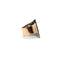 Art Deco Platinum Topped Diamond and Sapphire Ring with 14K Gold Shank