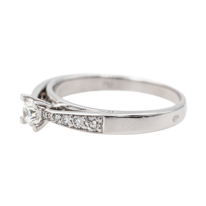 Bague Solitaire Or blanc Diamant