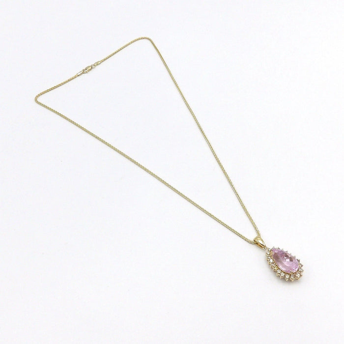 Collier Collier en or, kunzite et diamant cognac 58 Facettes