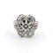 Anello en or blanc 18k et diamants