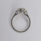 Bague 50 Solitaire or blanc aigue-marine 58 Facettes