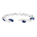 Bracelet Bracelet or blanc, diamants, saphirs. 58 Facettes 33891