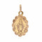 Pendentif Médaille ancienne or rose  polylobée ciselée Vierge miraculeuse 58 Facettes CVP118