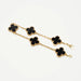 Bracelet Van Cleef & Arpels - Bracelet Vintage Alhambra 5 motifs Onyx en or jaune 58 Facettes vca-br-yg-alh-onx