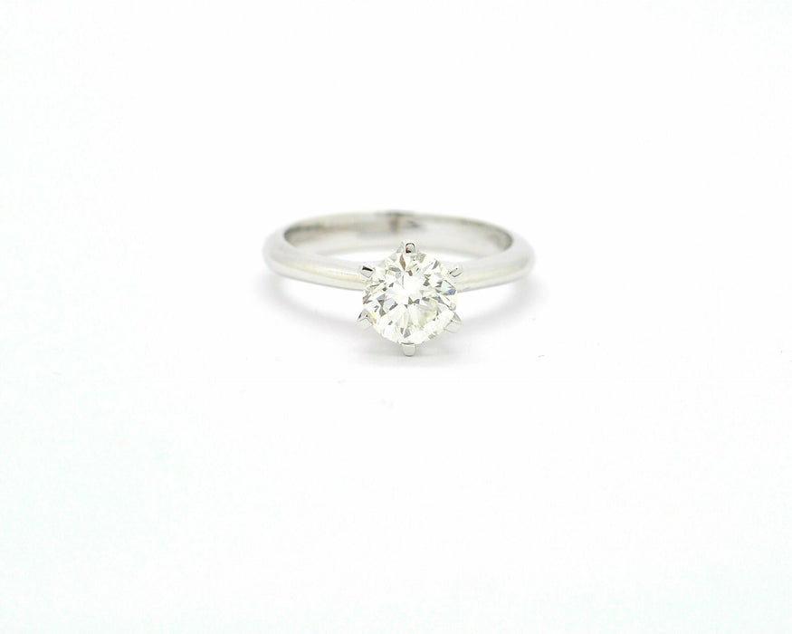 Bague Bague solitaire en or blanc avec diamants 58 Facettes