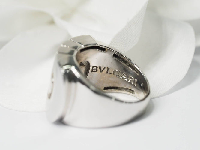 Bague 50 Bague Bvlgari Parentesi en or blanc 58 Facettes 27581