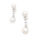 Boucles d'oreilles Boucles d'oreilles perles, diamants, platine, or blanc. 58 Facettes 33846