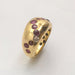 Ring 53 Ring in Yellow Gold Ruby and Diamonds 58 Facettes