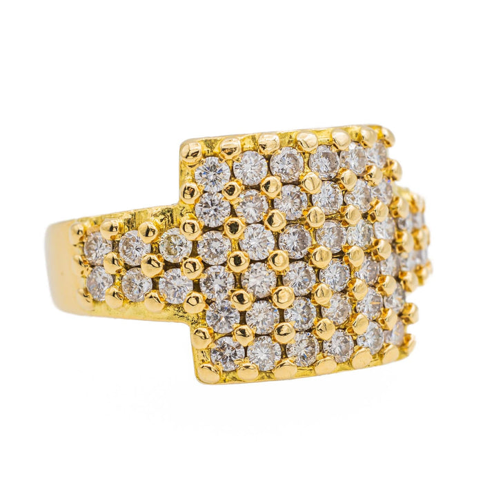 Bague 55 Bague Cocktail Or jaune Diamant 58 Facettes 3480623RV