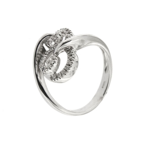 Bague Bague spirale avec diamants 58 Facettes 16182