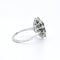 Bague Marguerite Vintage en Or 18 Carats, Saphir Naturel et Diamants