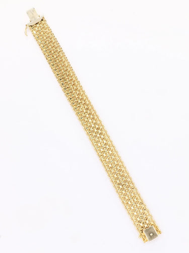 Bracelet Bracelet vintage maille milanaise or jaune 58 Facettes 1095.2